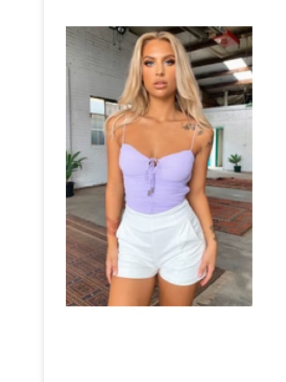 Renn Crop - Lilac